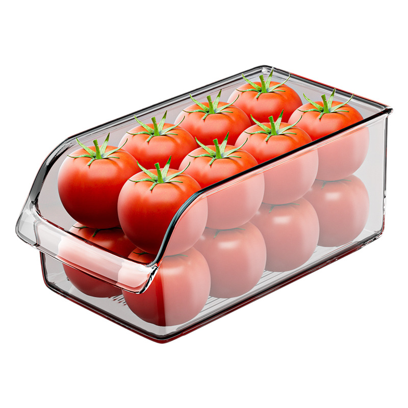 Refrigerator drawer made of PET with drainage grid