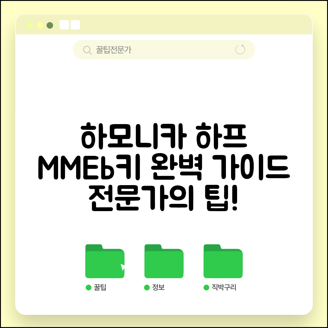 하모니카하프마스터 MMEb키 완벽 가이드