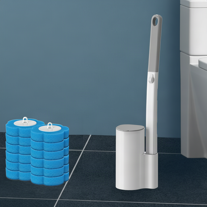 Einweg-Toilettenbürste mit Wechselköpfen