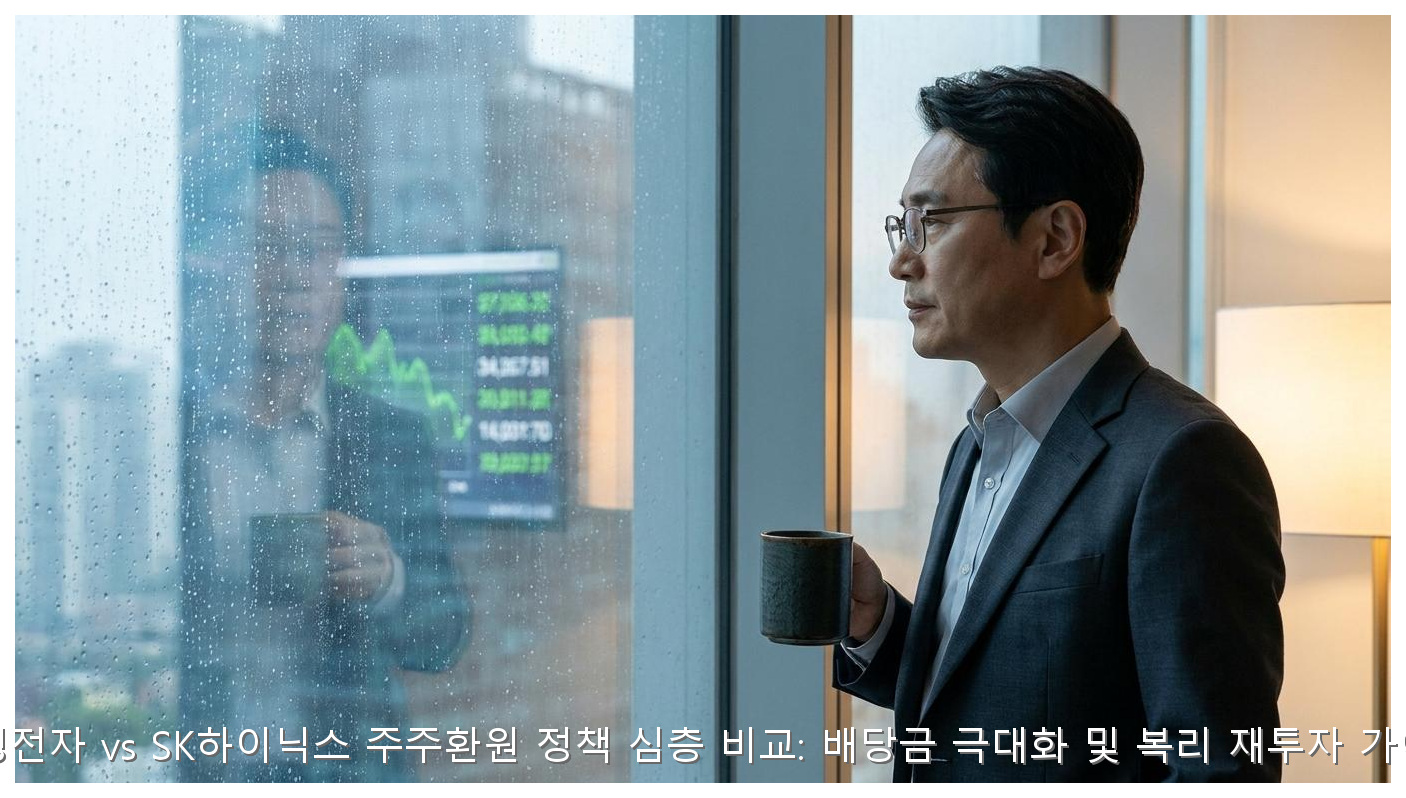 삼성전자 vs SK하이닉스 주주환원 정책 심층 비교: 배당금 극대화 및 복리 재투자 가이드 핵심 안내 및 분석 인포그래픽 (6)