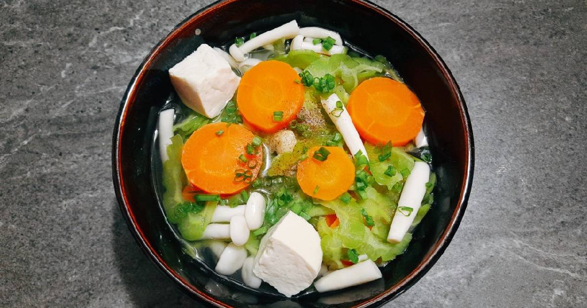 Canh khổ qua nấu chay