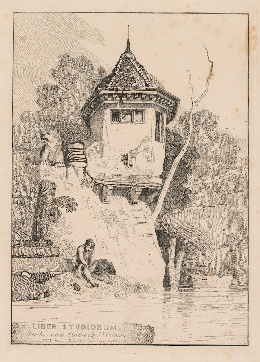 Frontispiece View of a Garden House on the Banks of the River Yare 1838