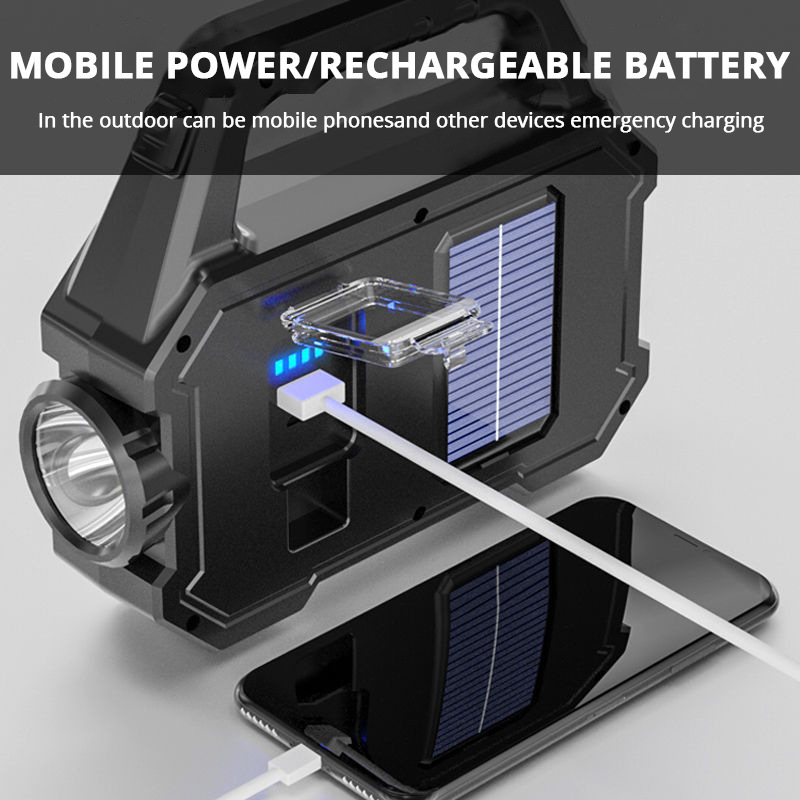 Multifunctional Camping Light, ABS, rechargeable