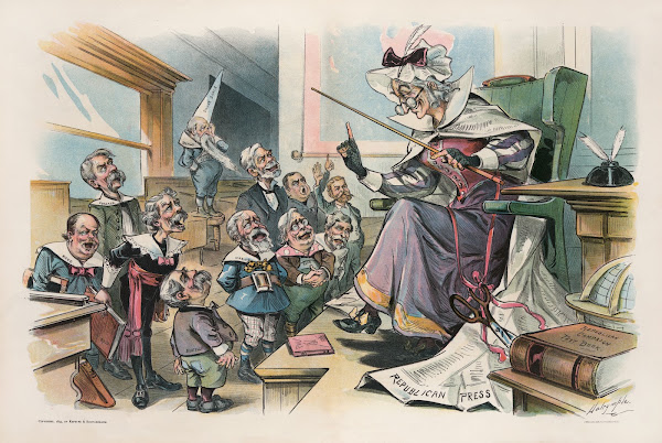 The Republican schoolmaam and her pupils 1895