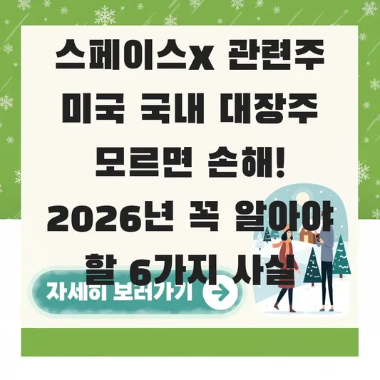스페이스x 관련주 미국 국내 대장주