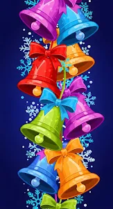 Vibrant Cartoon Christmas Jingle Bells Illustration