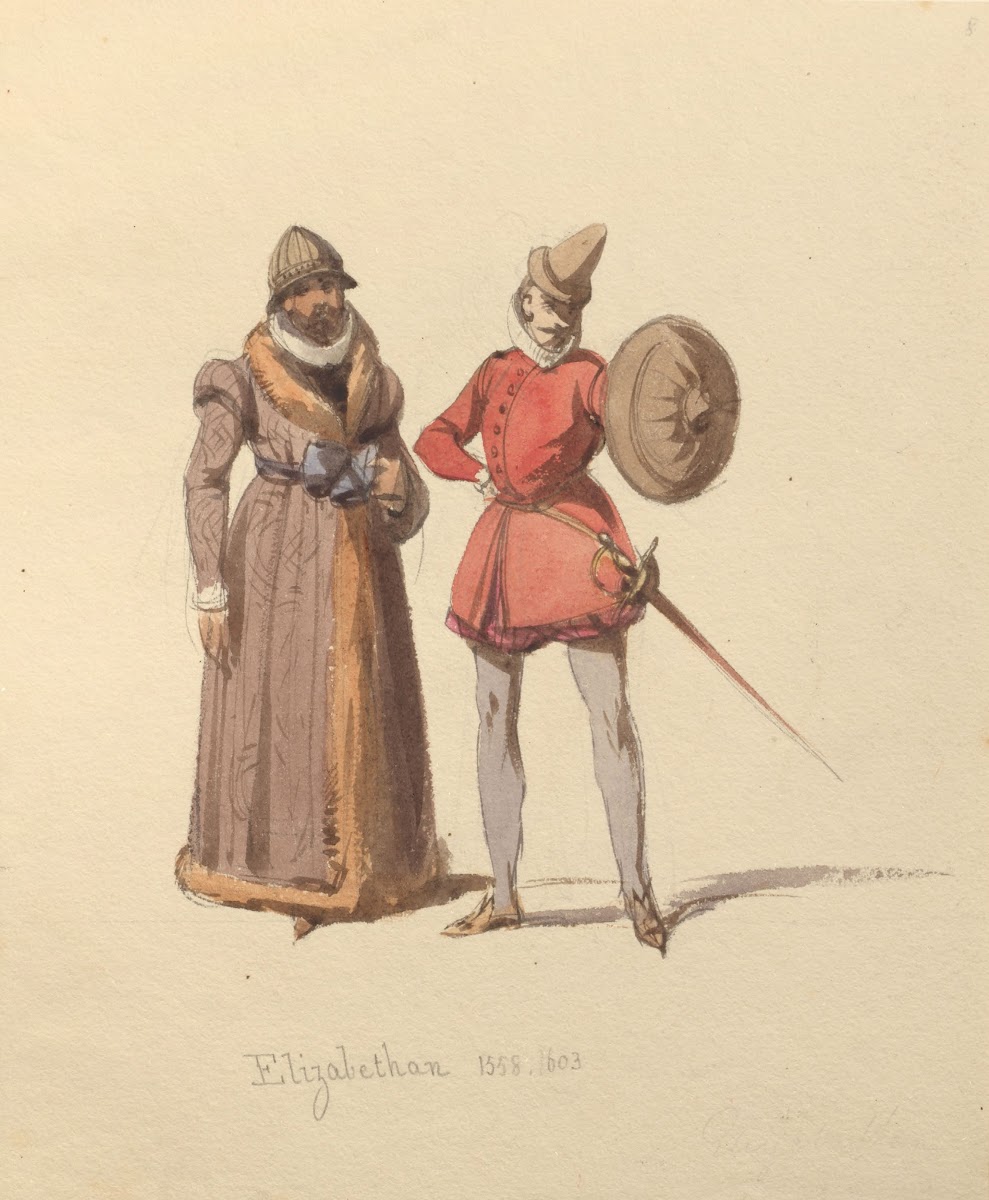 Sketches of costume Pl073 1842