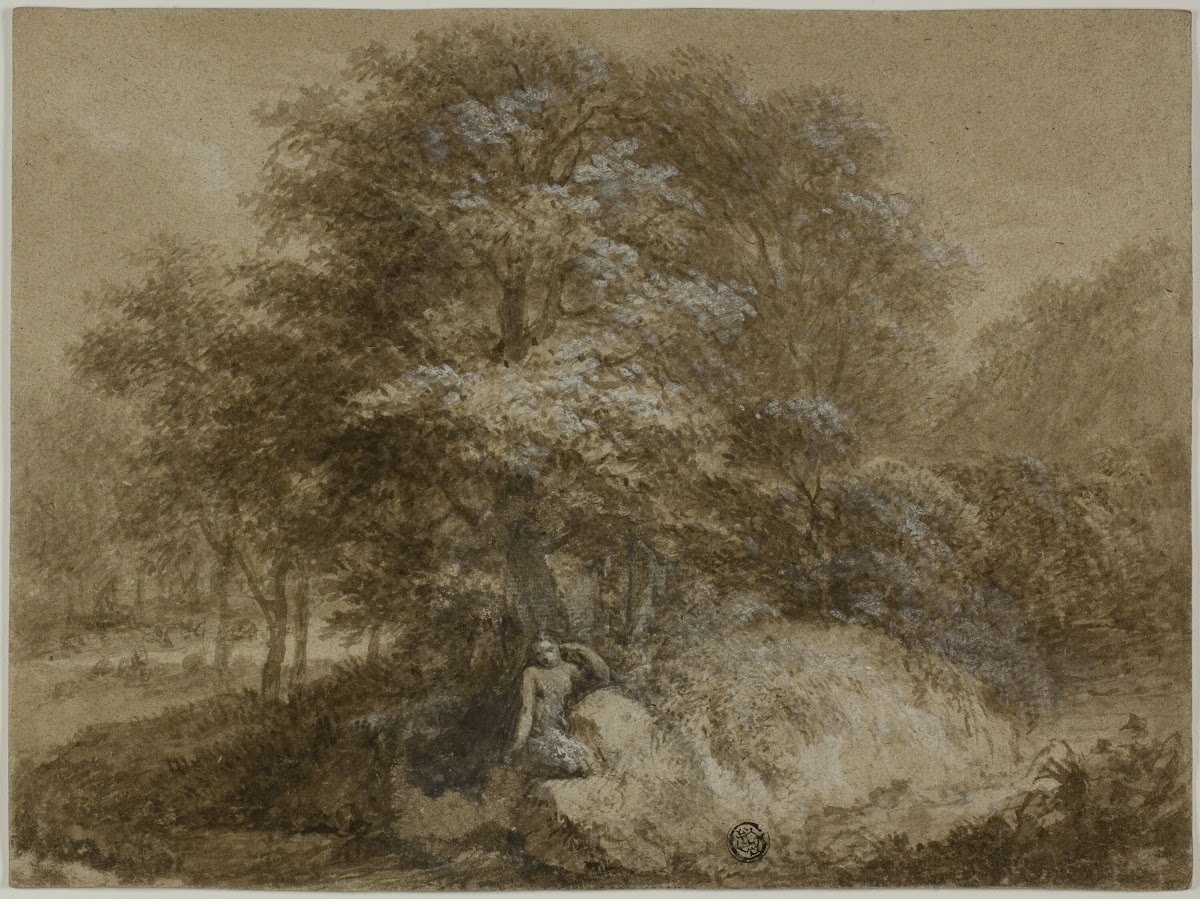 Shady Grove with Nymph Seated Under Tree
