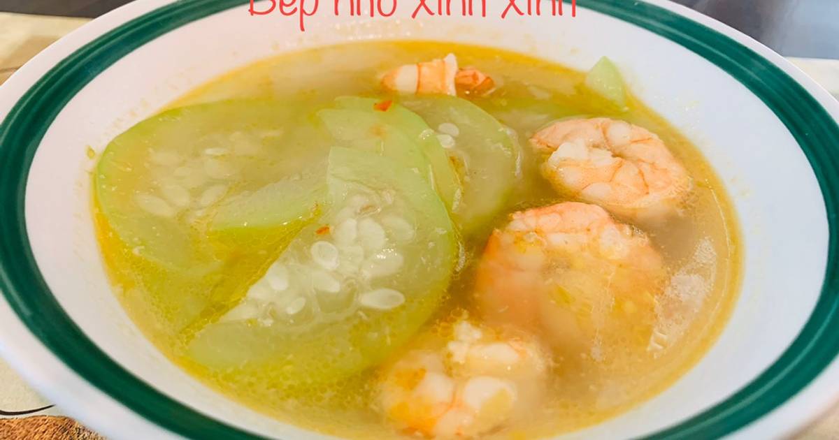 Canh bầu nấu tôm