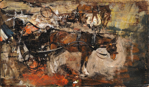 Carriage Horse Avenue Trudaine Paris 14July 1880 1880