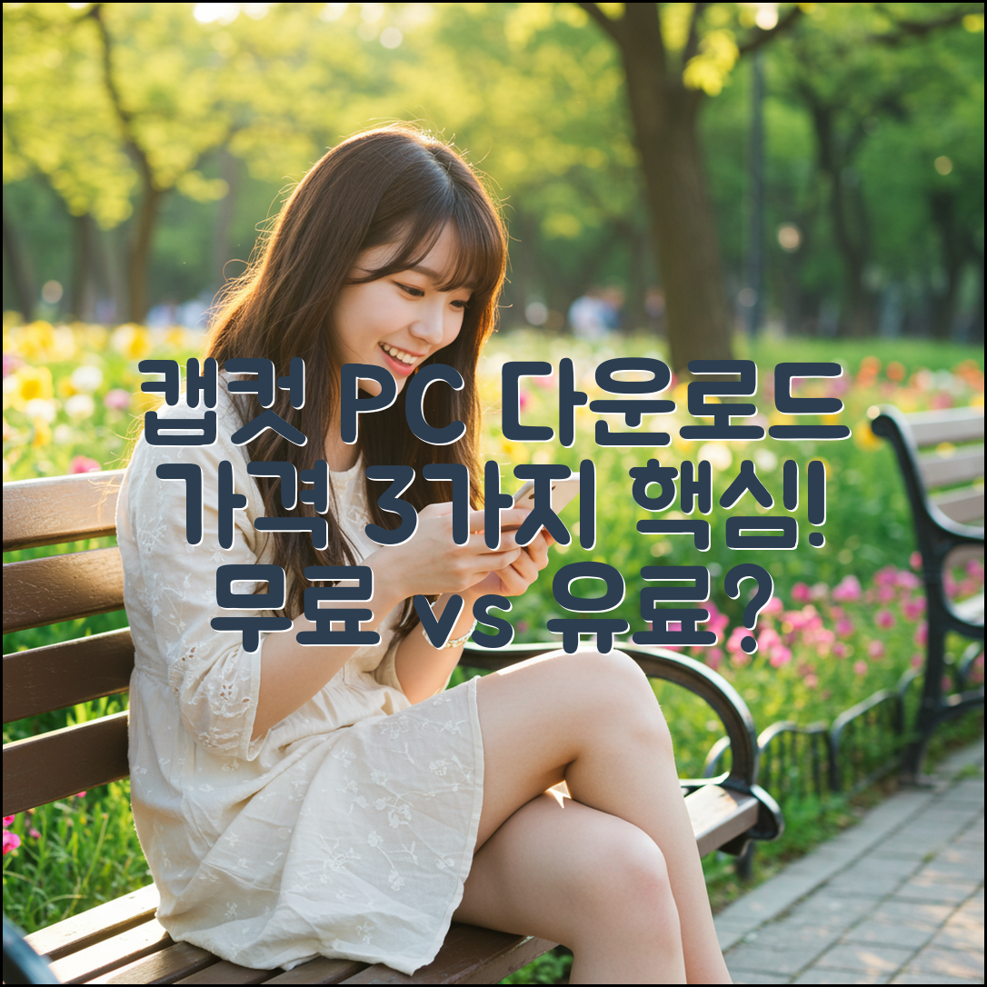 캡컷 PC 다운로드: 가격 3가지 핵심!