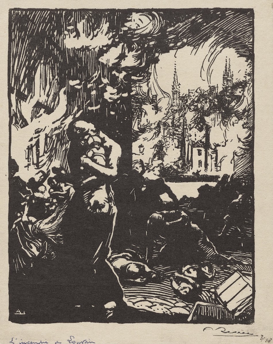 LIncendie de Louvain 1914