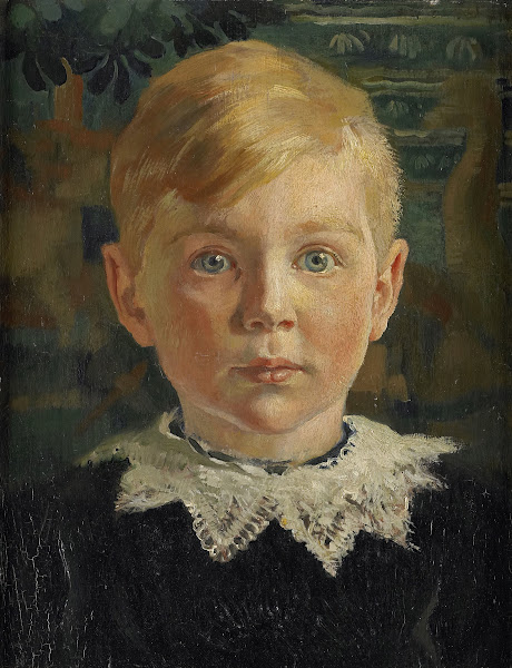 Jeugdportret van Joseph Luns 1914