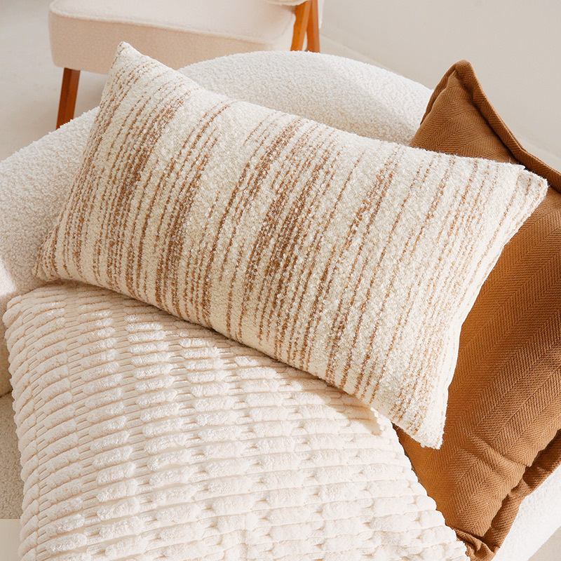 Linen pillow cover, 45 x 45 cm, modern design