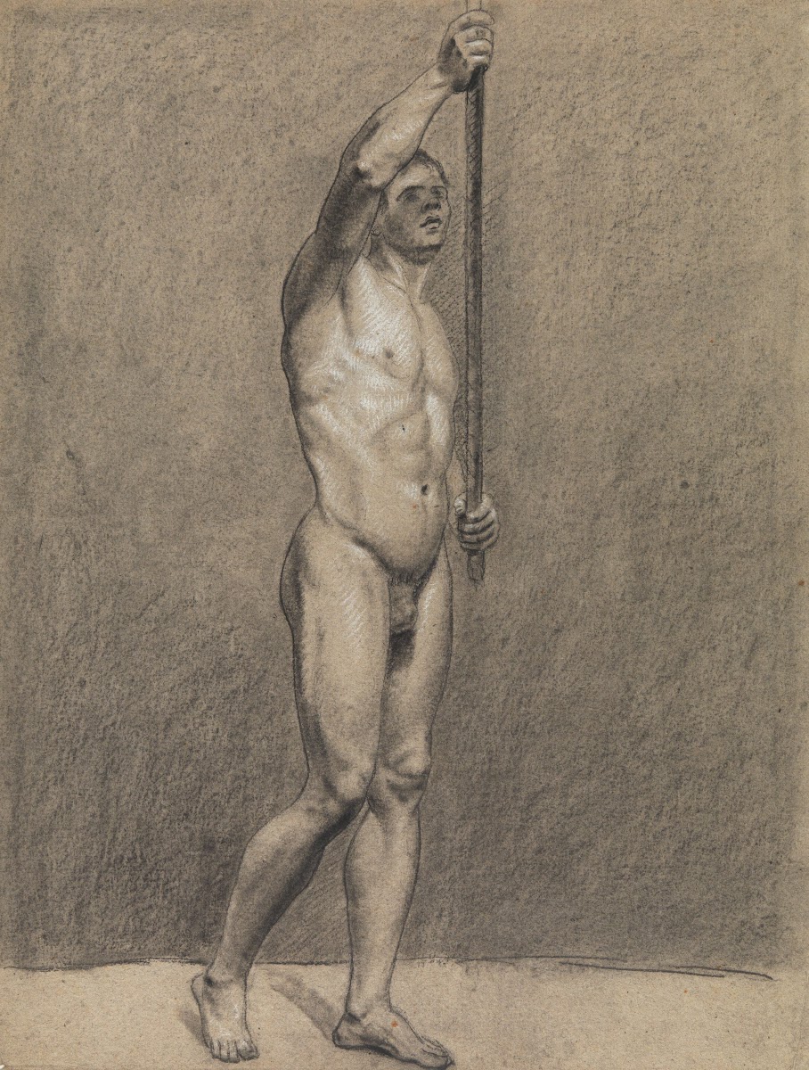 Standing male nude 19th century