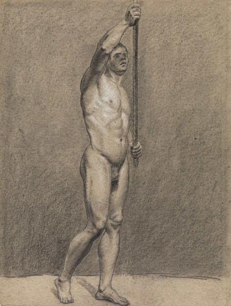 Standing male nude 19th century