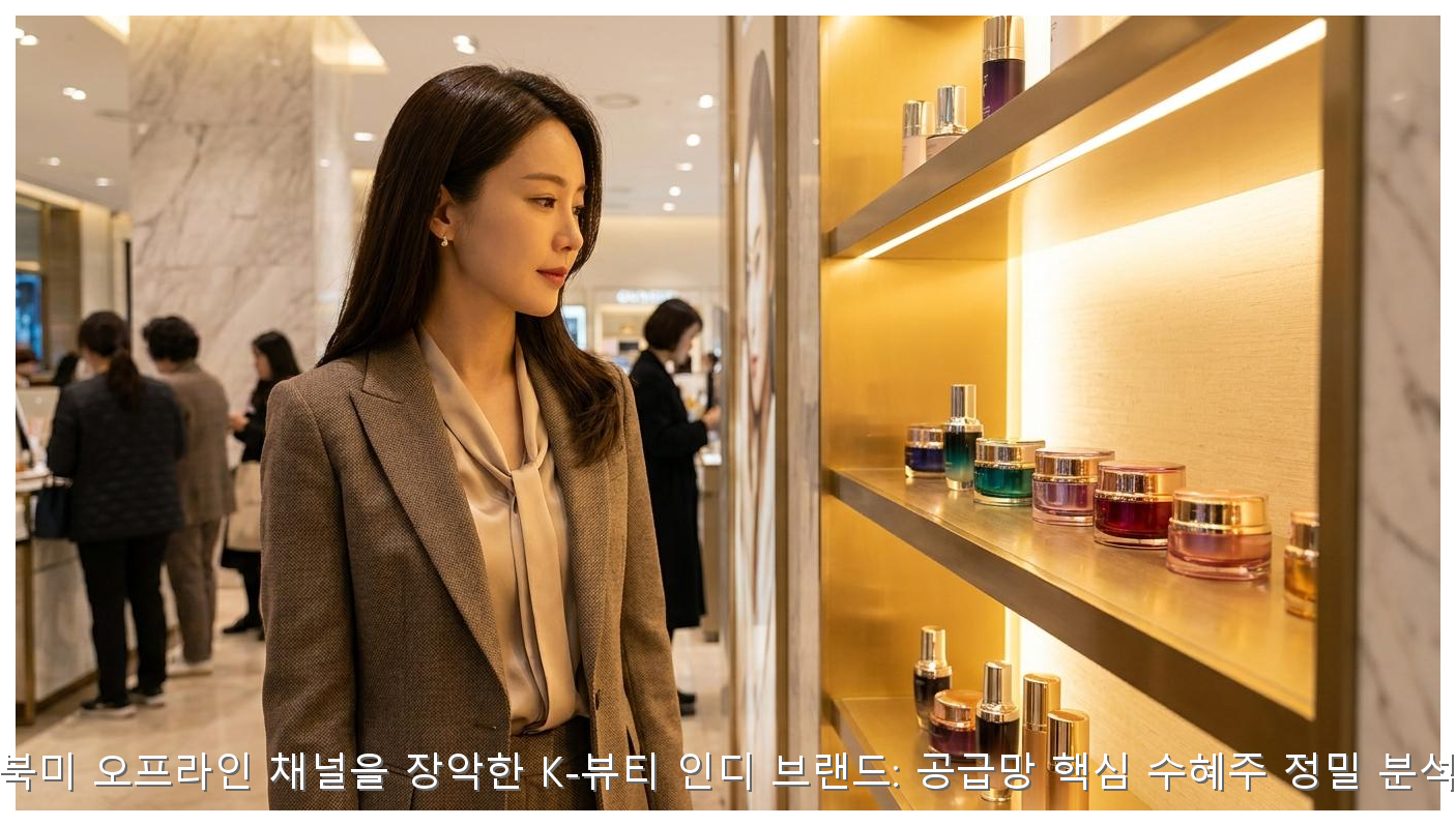 북미 오프라인 채널을 장악한 K-뷰티 인디 브랜드: 공급망 핵심 수혜주 정밀 분석 핵심 안내 및 분석 인포그래픽 (2)