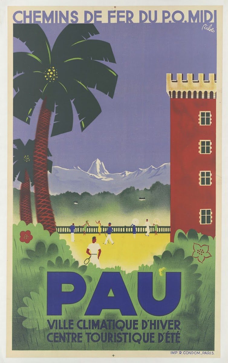 Pau Ville Climatique Dhier Centre Touristique DéTé 1935