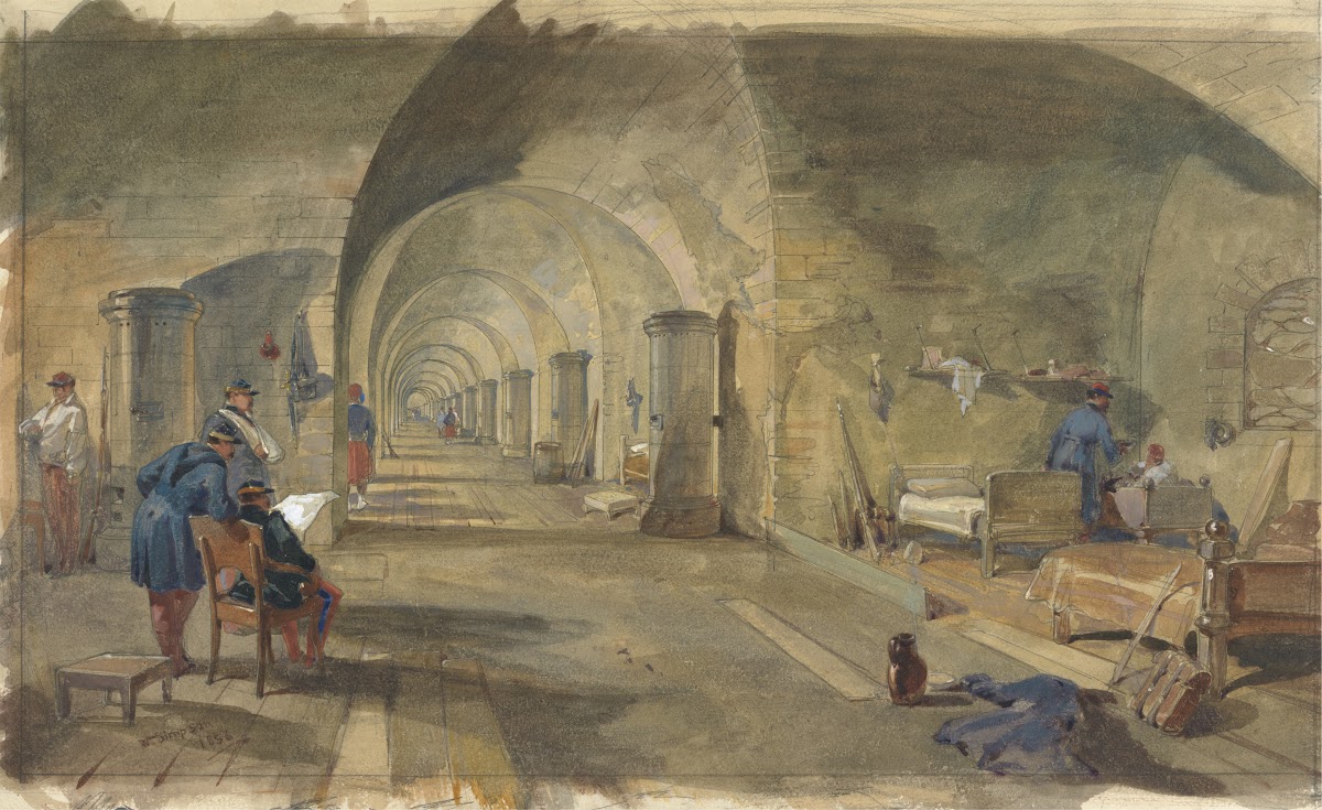 Interior of Fort Nicholas Sebastopol Crimea
