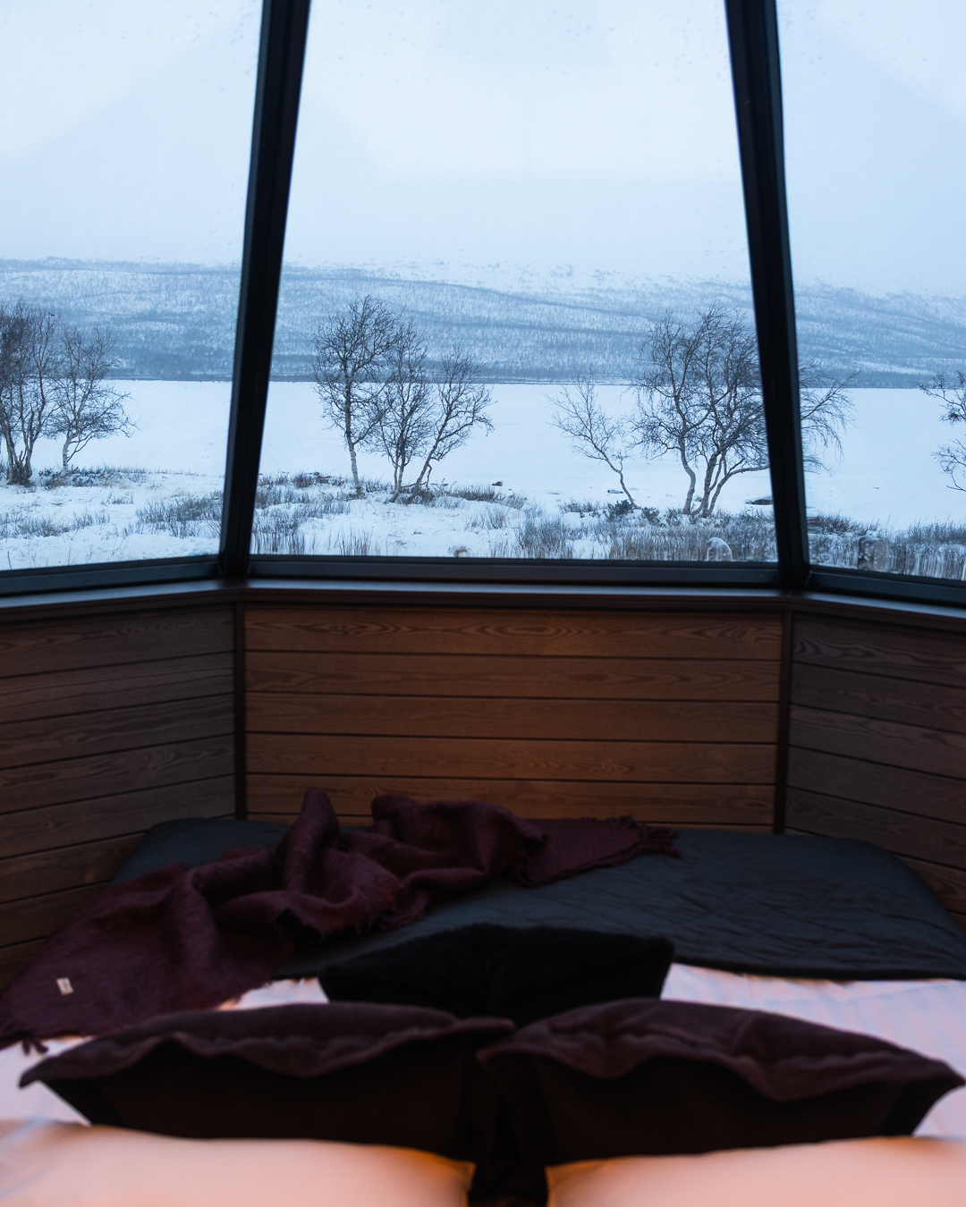 Glass igloos at The Reindeer Ranch