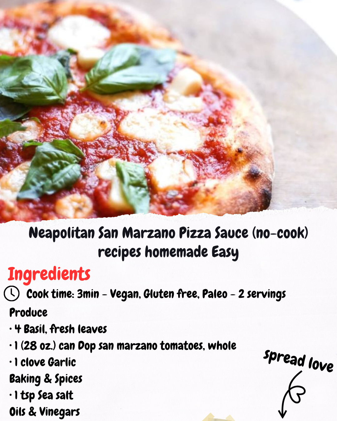 Neapolitan San Marzano Pizza Sauce (no-cook) recipes homemade Easy