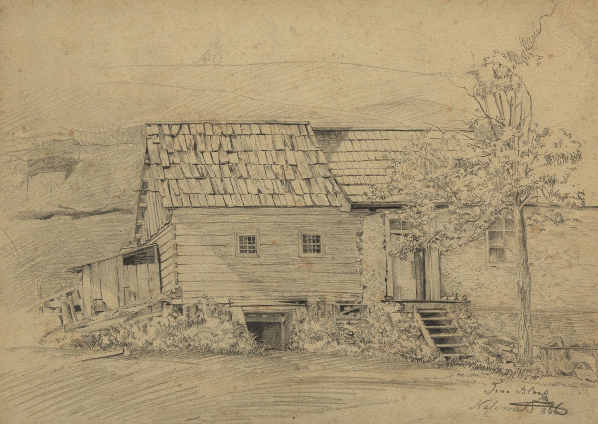 Bauernhaus in Nasswald 1866