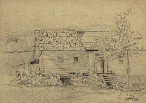 Bauernhaus in Nasswald 1866