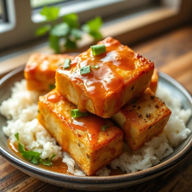Crispy Honey Garlic Tofu Recipe for Easy Dinner: Quick & Delicious with Crispy Tofu finished