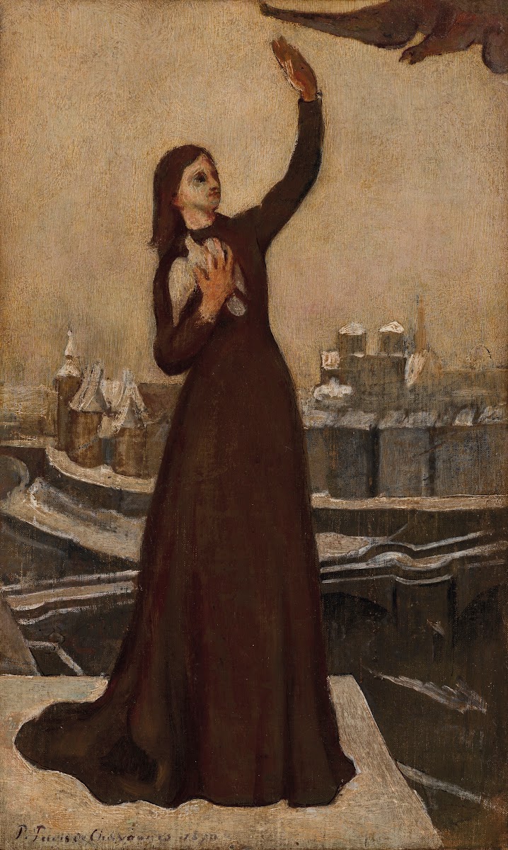 Étude pour Le Pigeon voyageur 1870