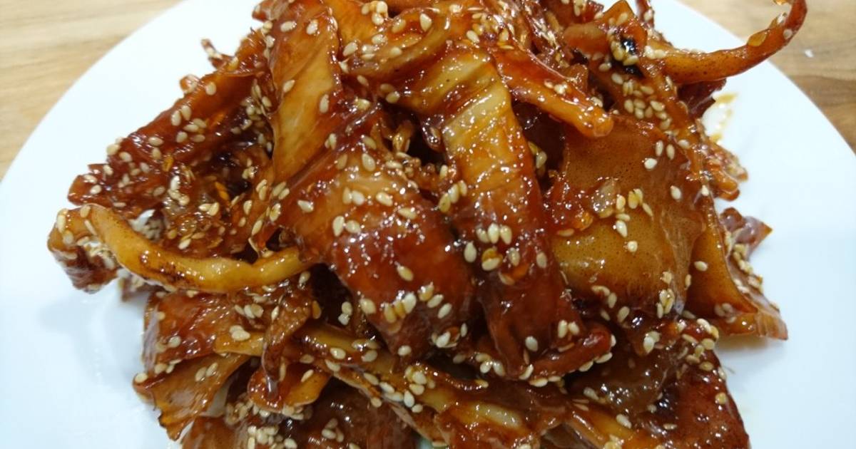 Mực khô rim chua ngọt