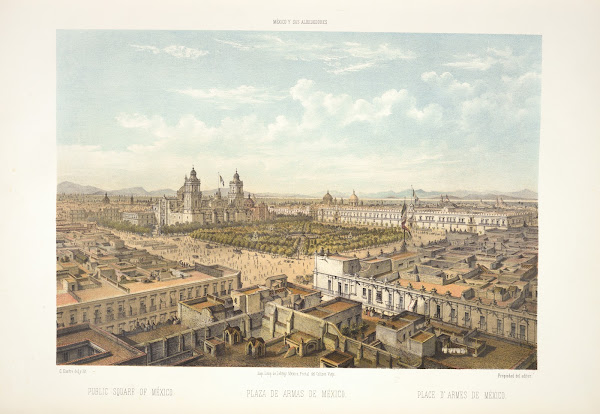 Public square of Mexico 1869