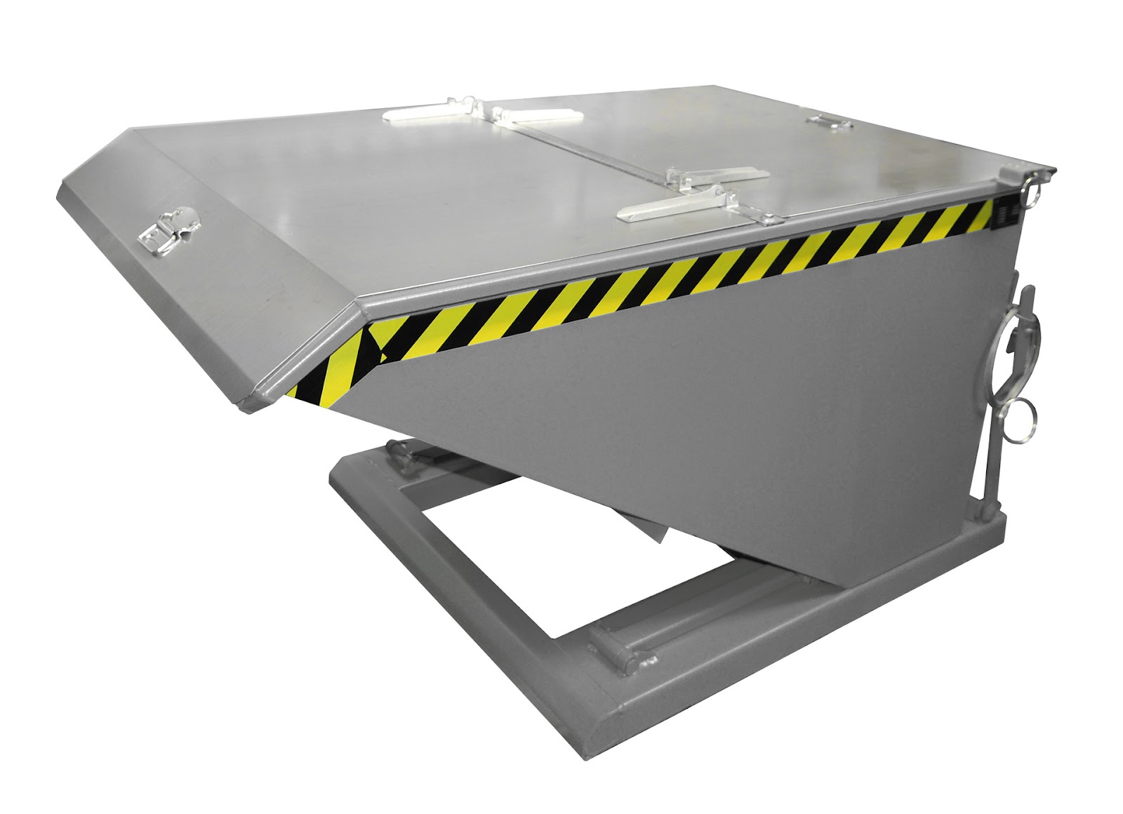 Kiepcontainer NK 75, gelakt, Muisgrijs