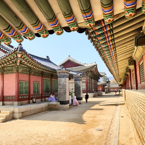 Galería de madera de Gyeongbokgung