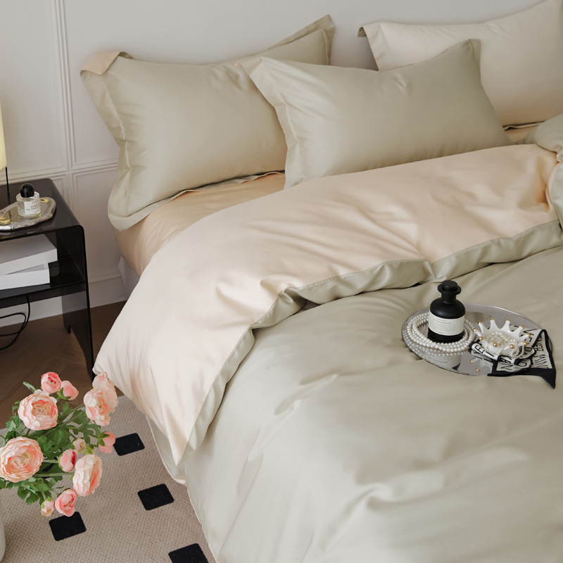 Long-staple cotton bedding, pure colors
