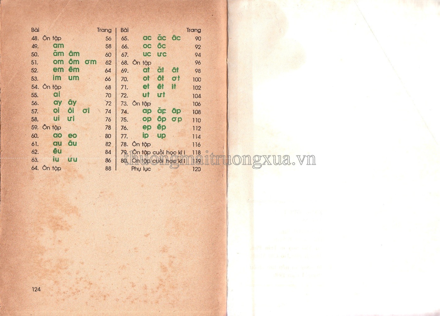 Tiếng Việt 1 (tập 1 1990) - Trang 62