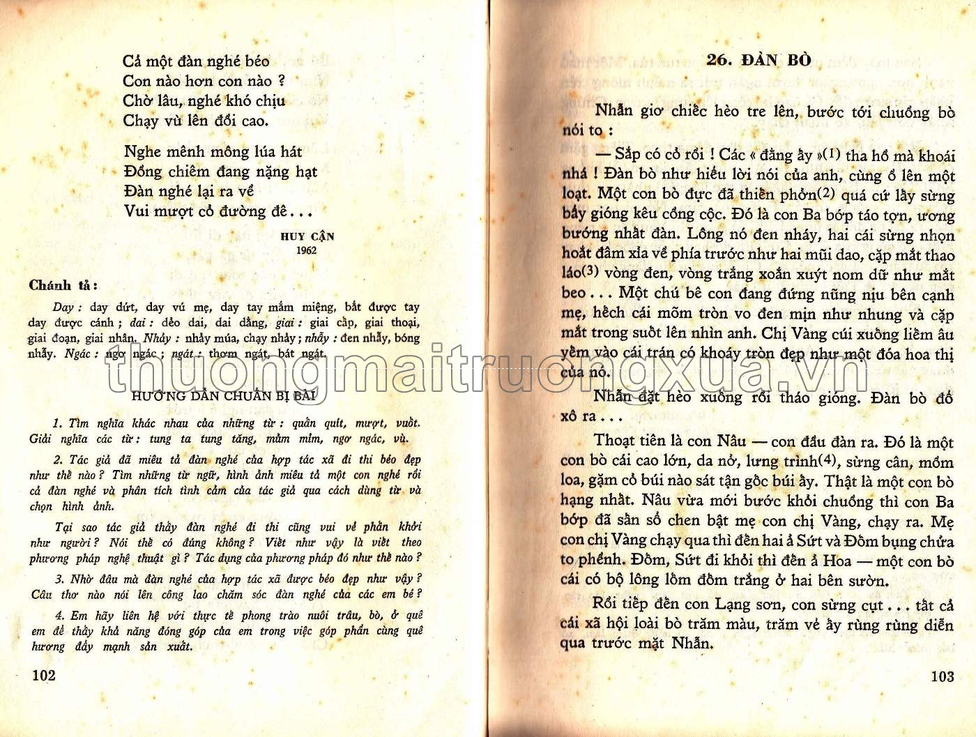 Văn học trích giảng lớp 6 phổ thông (1973) - Trang 48