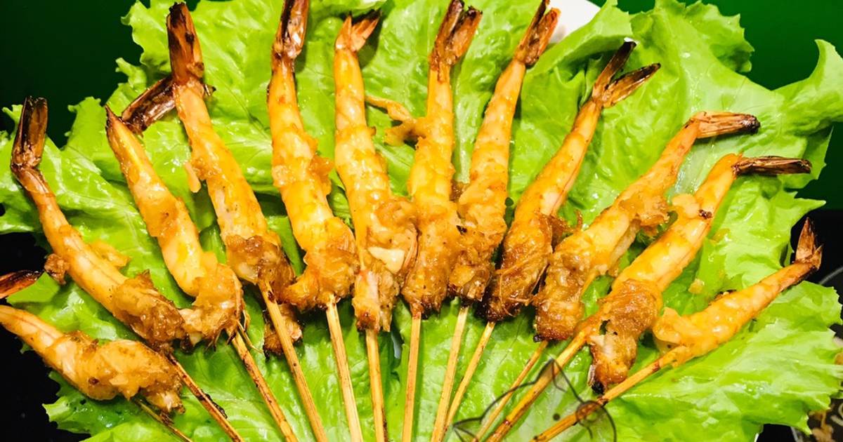 Tôm nướng bơ cháy tỏi😝🦐🦐