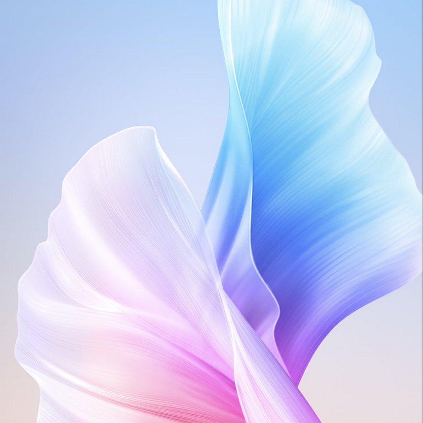 Download Flowing Pastel Ribbon Background iPhone