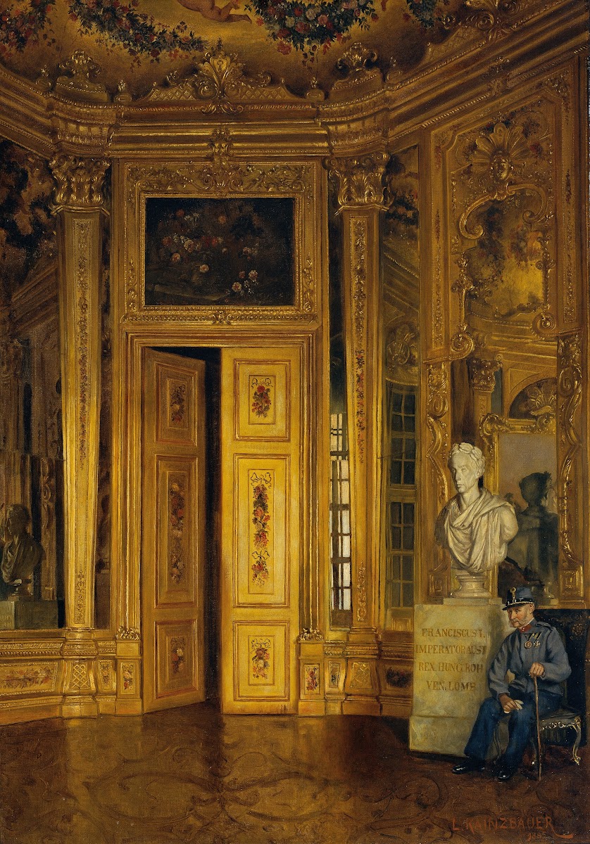 Das Goldkabinett im Oberen Belvedere 1885