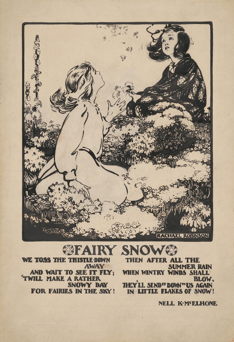 Girls Among Flowers 1911