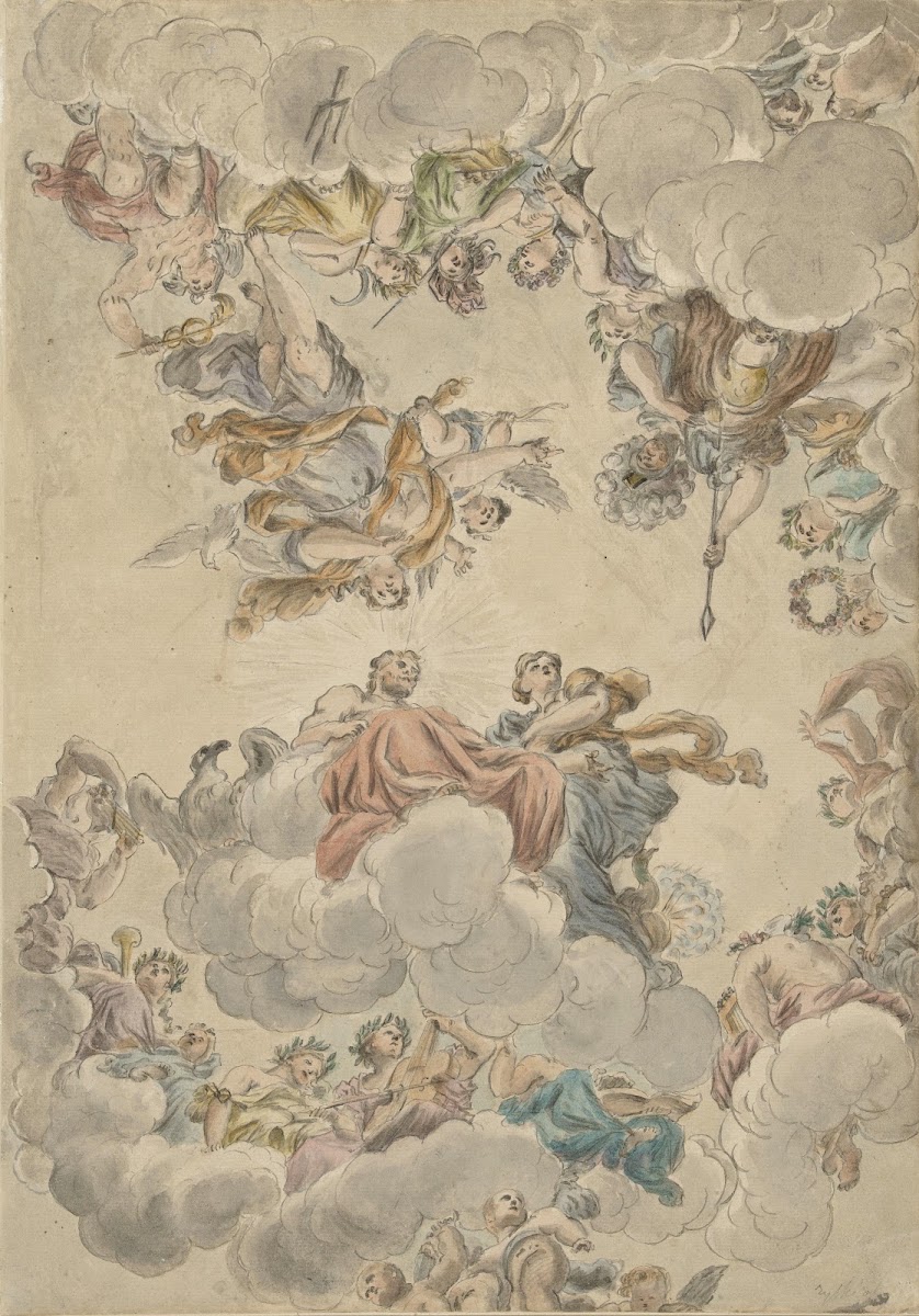 Ontwerp voor een plafond met het huwelijk van Jupiter en Juno c 1748   1795