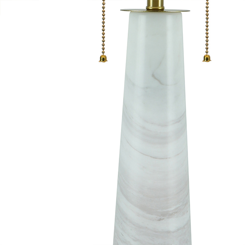 Marmor-Tischlampe mit Touchschalter