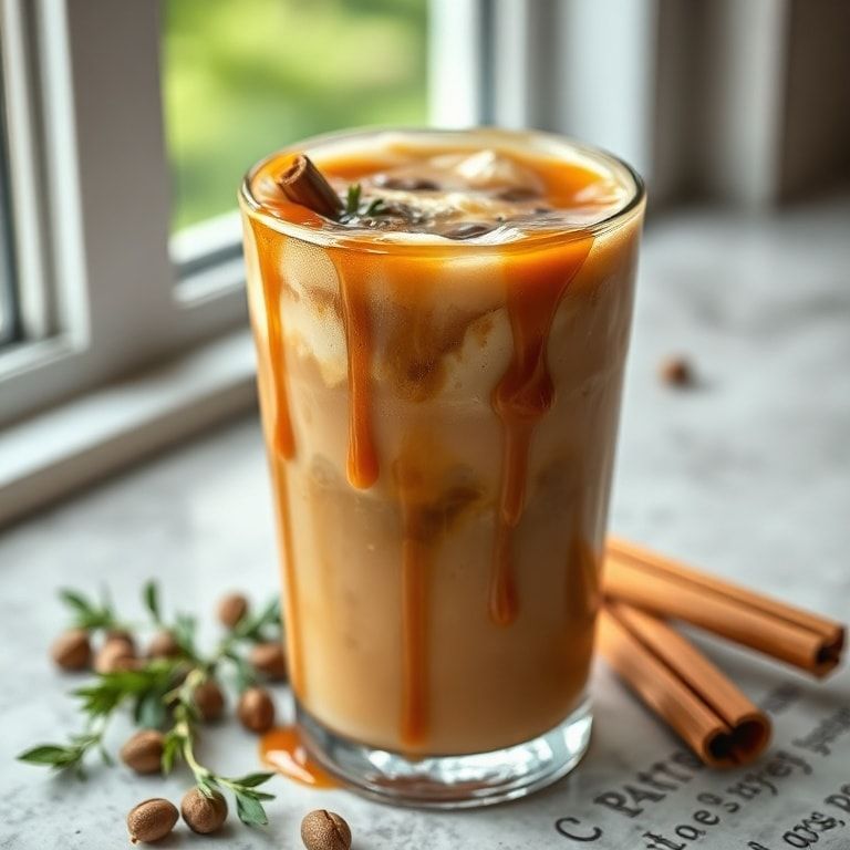 Easy Homemade Caramel Iced Coffee Recipe for Summer: Refreshing Quick Treat finished