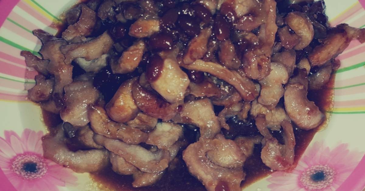 SP.0103 - Thịt Heo Xào Tương Hột