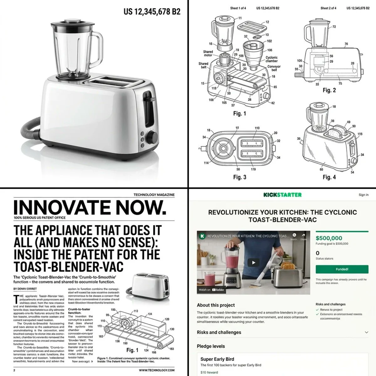 Combinación absurda de invención de patentes