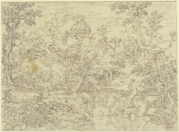 Landschaft mit Diana und Aktäon ca 1832