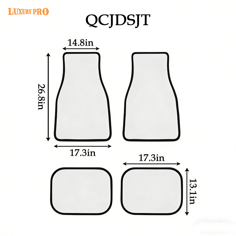 4-Piece Car Floor Mat Set