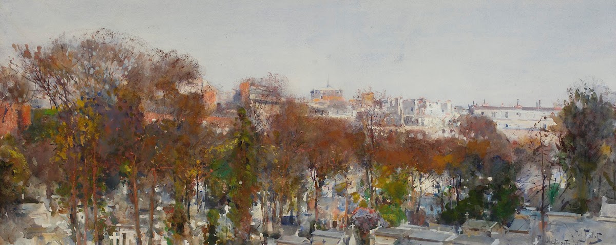 Montmartre Cemetery in Paris 1893