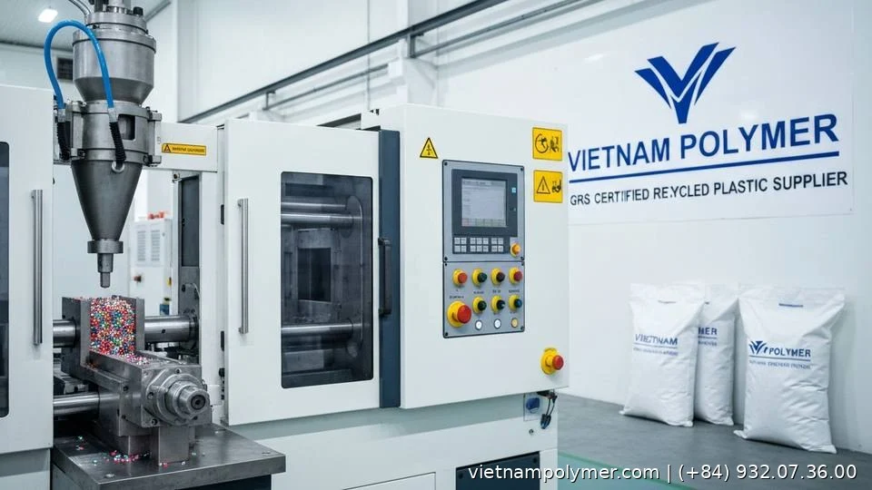 GRS certified recycled plastic supplier - Vietnam Polymer