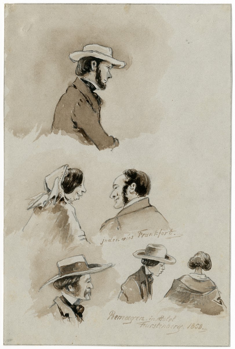 Duitse typen waaronder Joden 1858